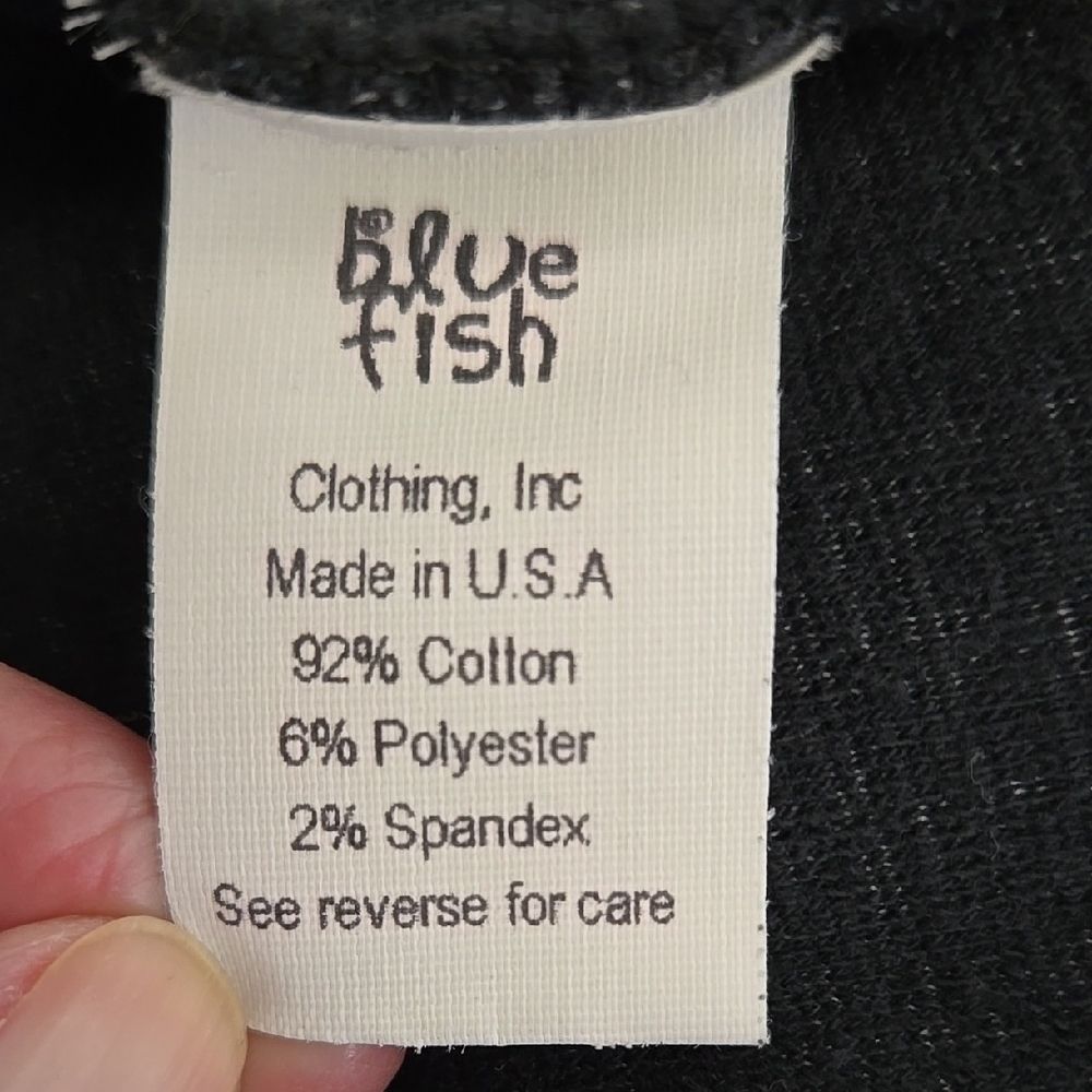 Blue Fish Black Button-Up Coat Size XL - Picture 13 of 14